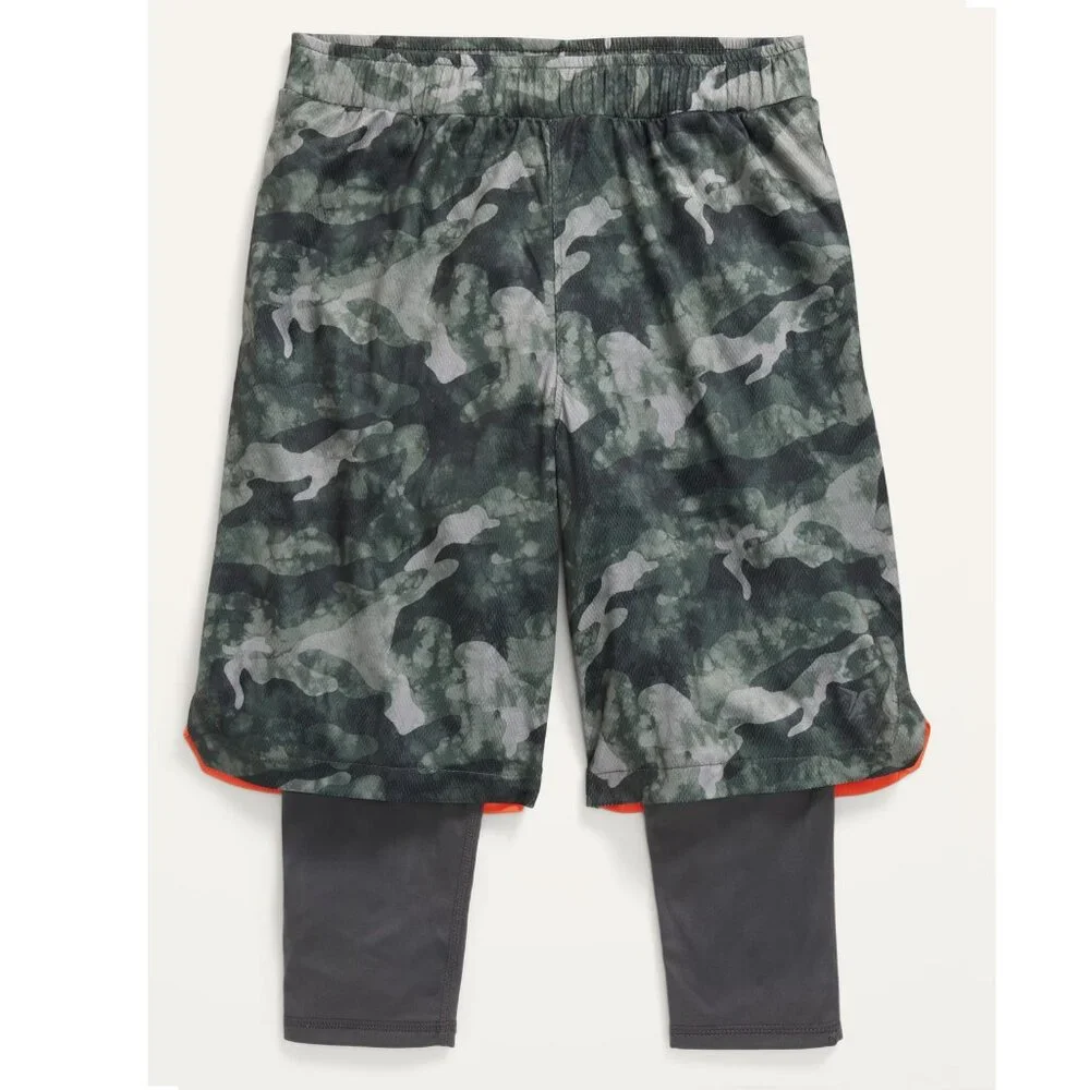 NEW Old Navy Active Go-Dry 2 in 1 Mesh Elastic Waist Drawstring Basketball Pant